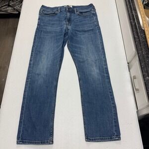 Jos A Bank 1906 Mens Straight Leg Blue Denim Jeans Size 32x30